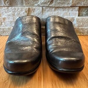 NAOT Mules Dream Crinkle Patent Leather High Heels Clogs